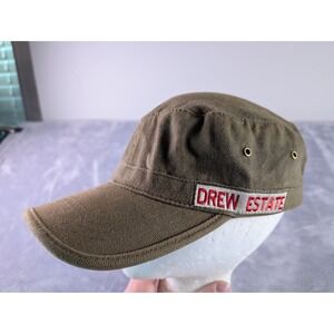 Drew Estate Military Cadet Hat Olive Green The Rebirth of Cigars Cigars Hat